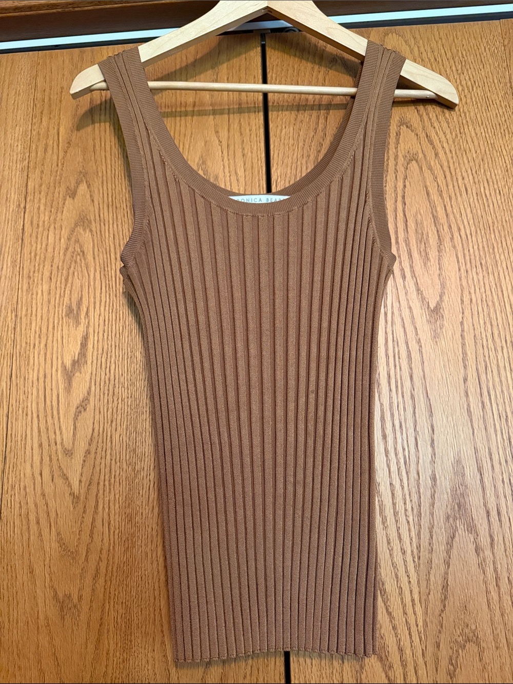 Ribbed Tank Top in Brown - Women’s Sleeveless Knit